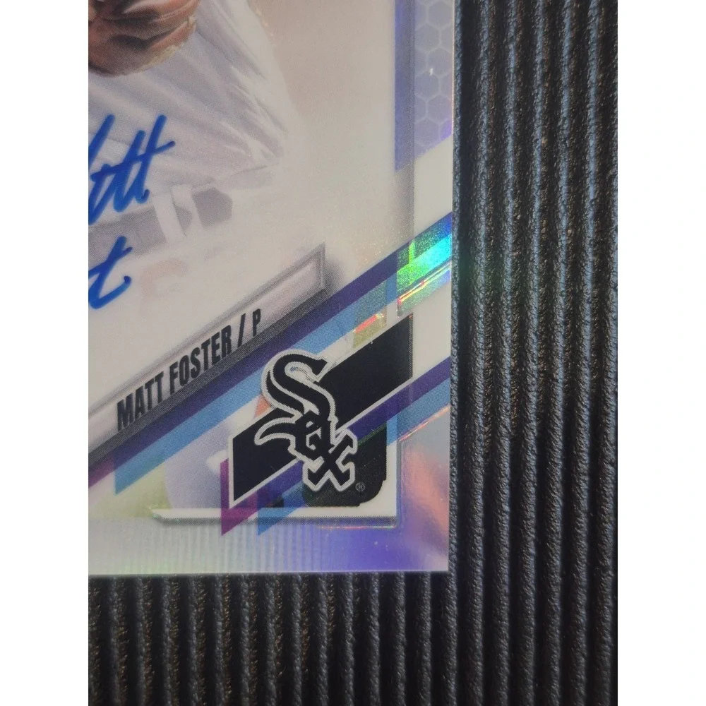 2021 Topps Chrome Matt Foster #RA-MF‎ Rookie Autos Refractor /499 (RC) White Sox